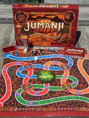 Classic Board Game - Red Game Box with Multicolor Game Mat